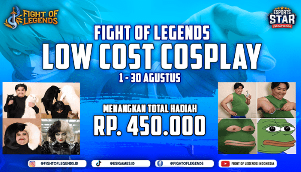 Adu Kreativitas di Low Cost Cosplay Contest Fight of Legends